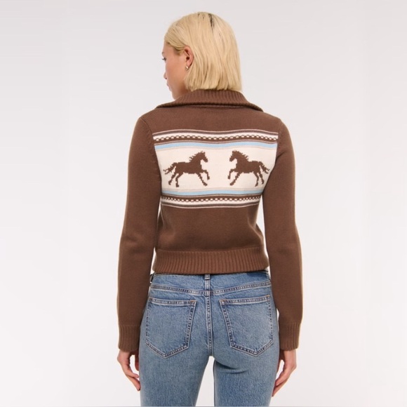 double zipper western cardigan - Picture 4 of 12